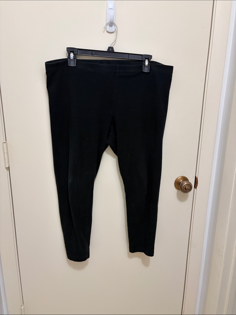 New York & Company Black Cotton Spandex Leggings